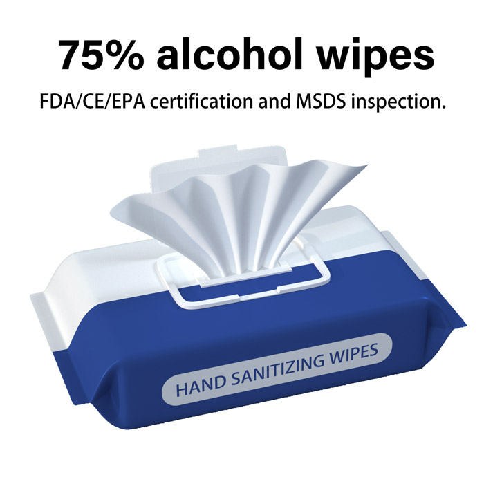 50 Pack 75% Alcohol Hand Sanitizing Wipes