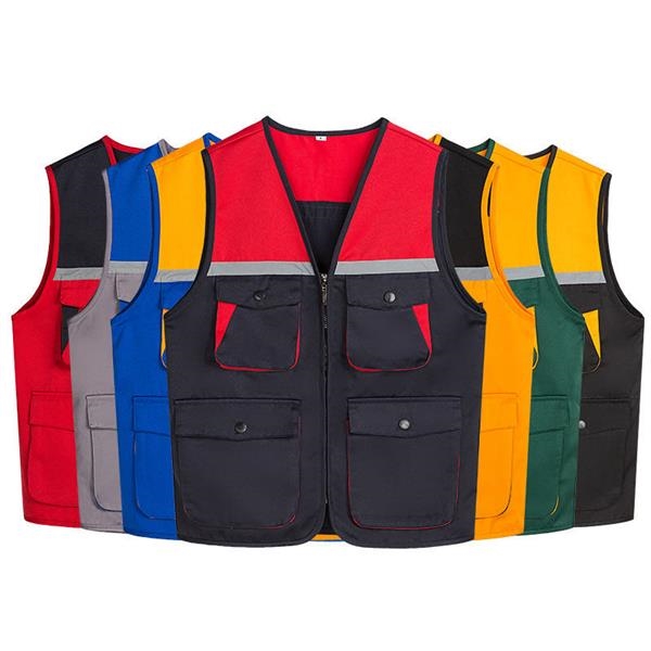 Unisex Reflective Multi-pockets Work Vest