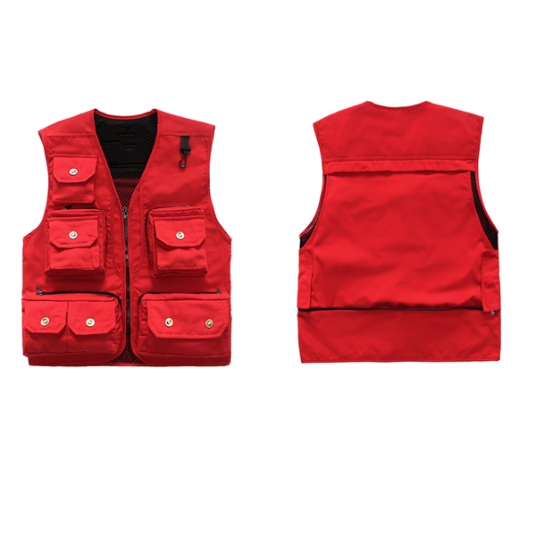 Outdoor Photography Fishing Vest Multi Pockets