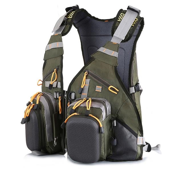 Multi Pockets Backpack Vest