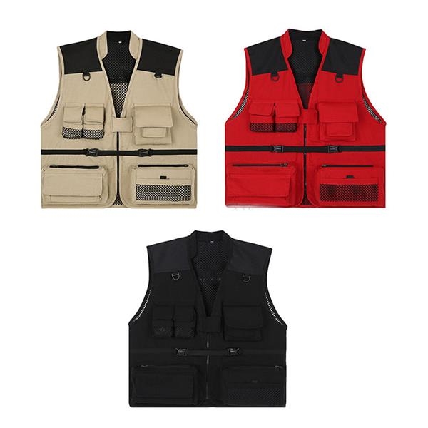 Unisex Photography Fishing Vest Multi-Pockets