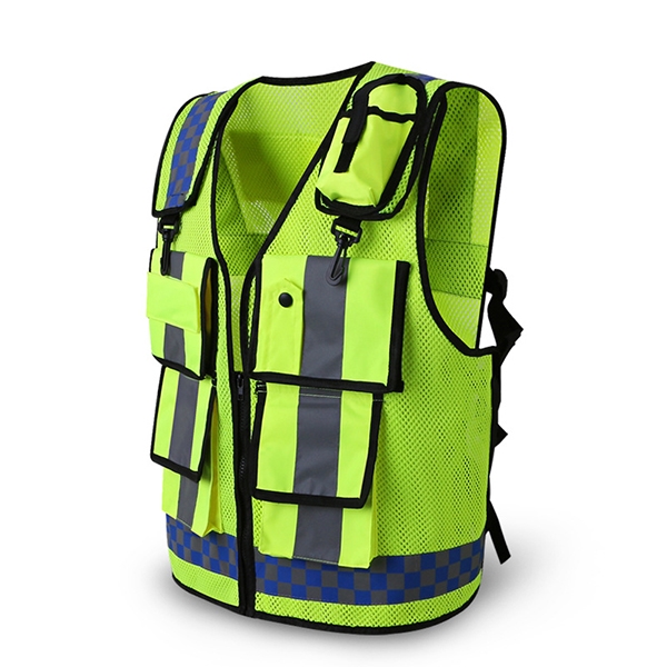 Reflective Mesh Safety Vest W/ Pockets