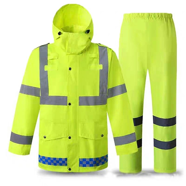 High Visibility Reflective Rainsuit Jacket Pant