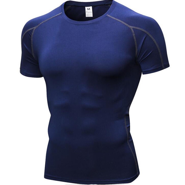 Men's Compression Shirts Cool Workout Running T Shirt