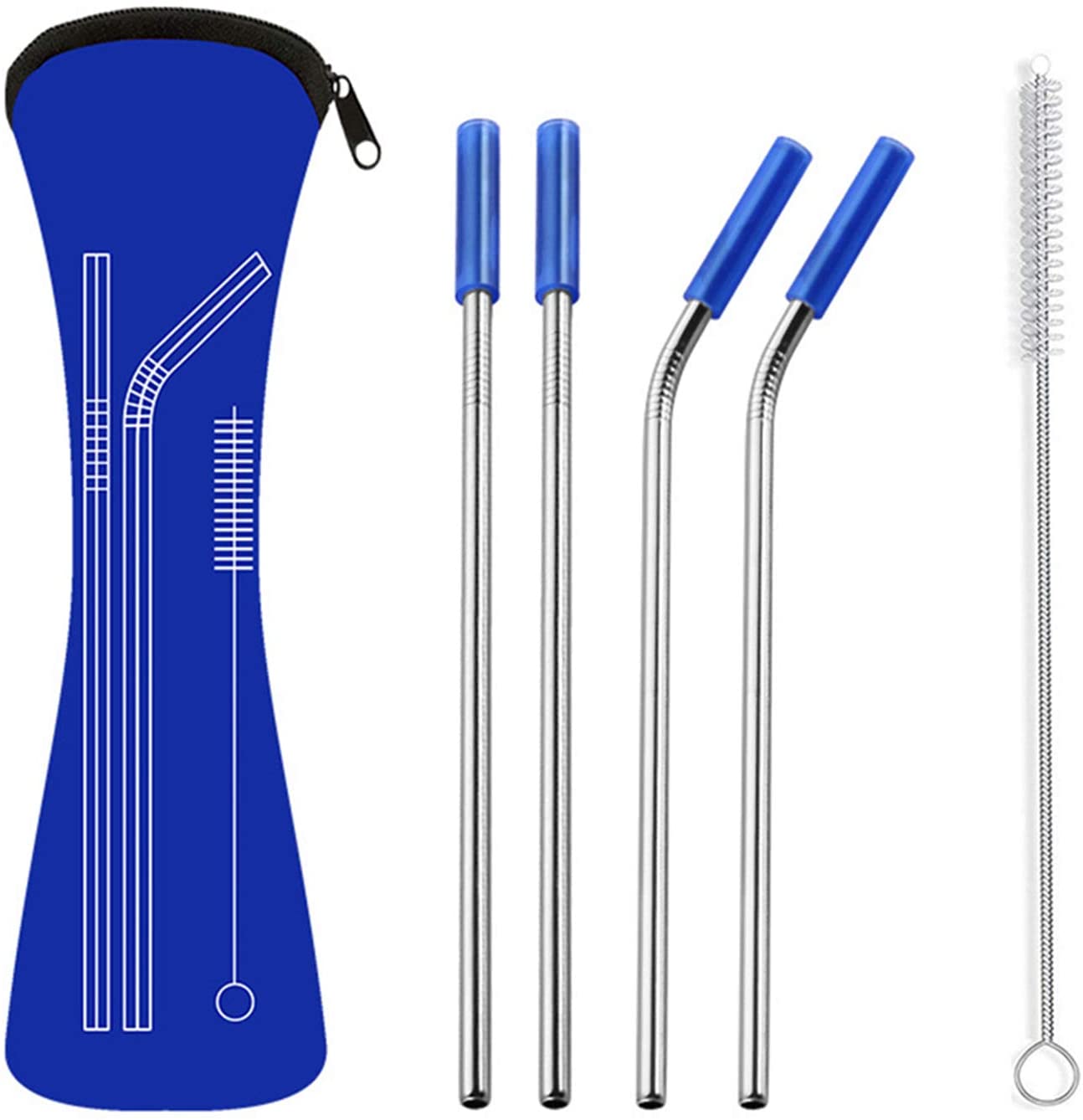 Stainless Steel Straws with Travel Case