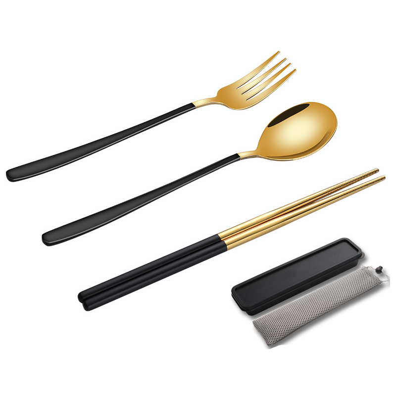 Chopsticks Spoon Fork Set Flatware