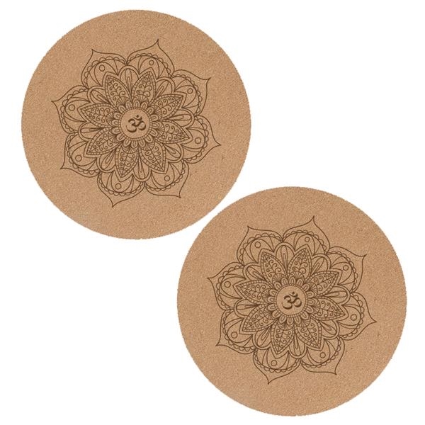 Round Cork Yoga Meditation Mat