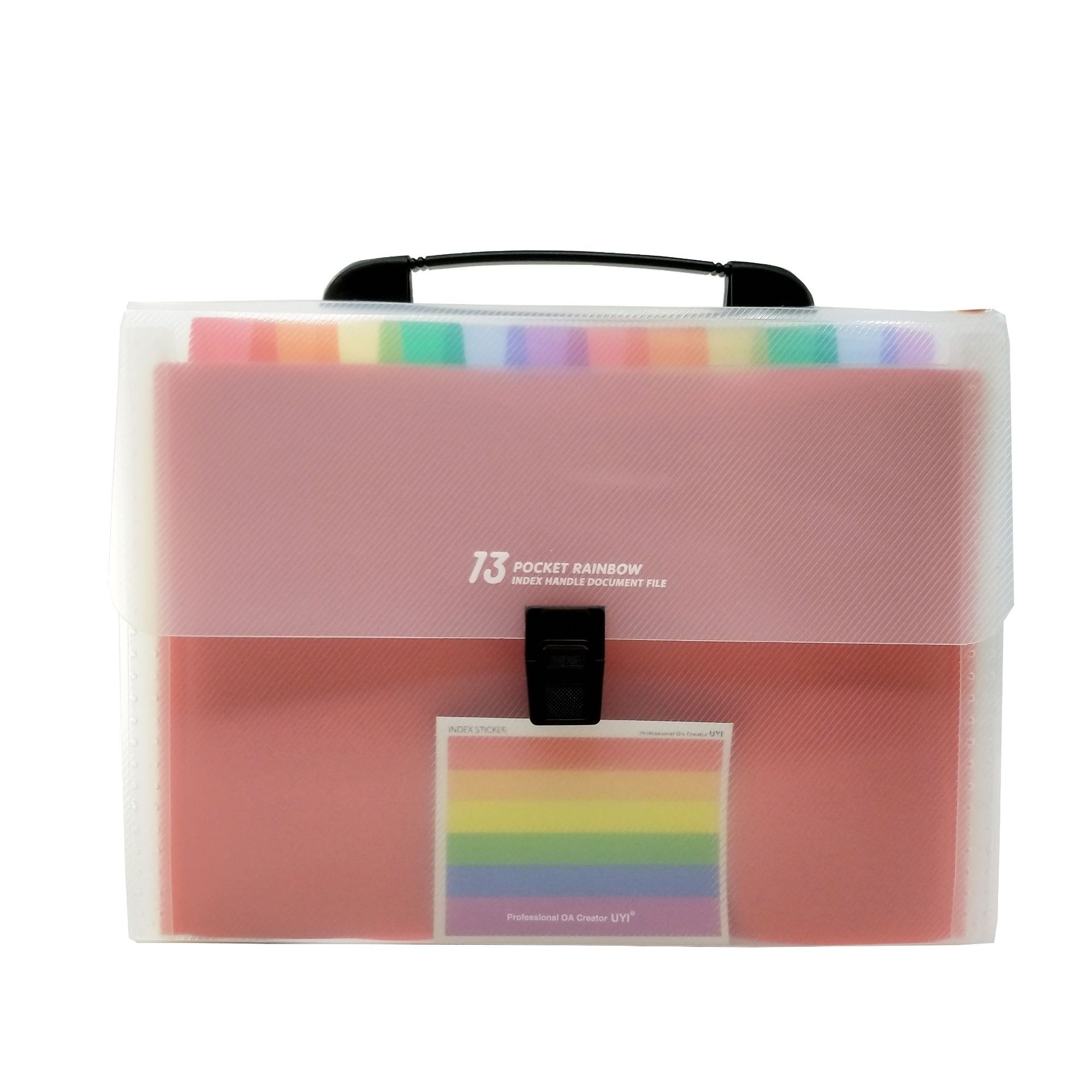 24 Pockets Portable Expandable Plastic Filing Box