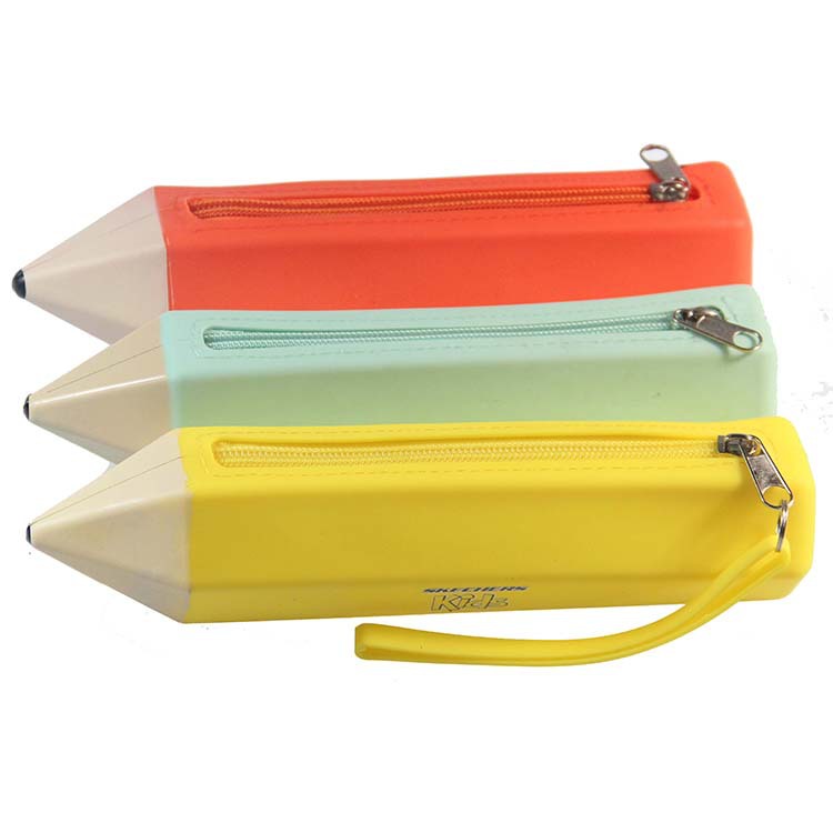 Cute Silicone Pencil Case Pouch Bag Stationery Organizer