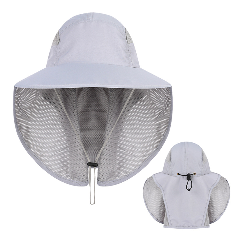 UV Protection Wide Brim Fishing Sun Hat W/Neck Flap