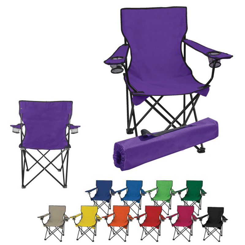 Folding Camp Chair Beach Chair w/ Carry Bag